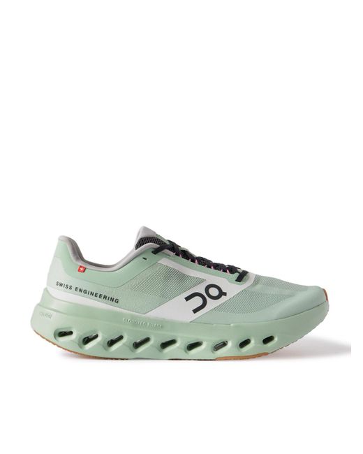 On Shoes Green Cloudsurfer Next Z5 Rubber-Trimmed Recycled-Mesh Sneakers for men