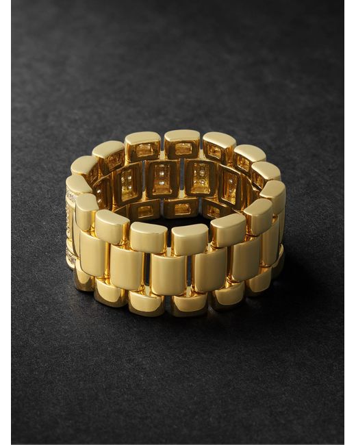 SHAY Metallic 18-Karat Diamond Ring for men