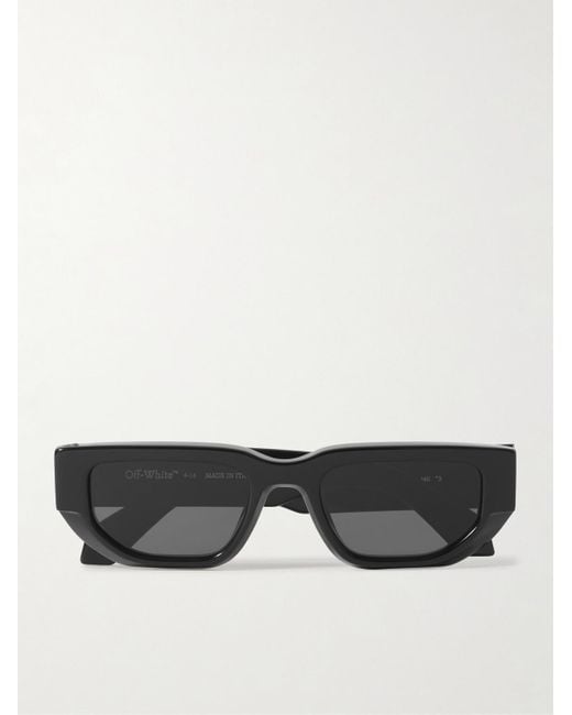 Off-White c/o Virgil Abloh Gray Greeley Square-frame Acetate Sunglasses for men
