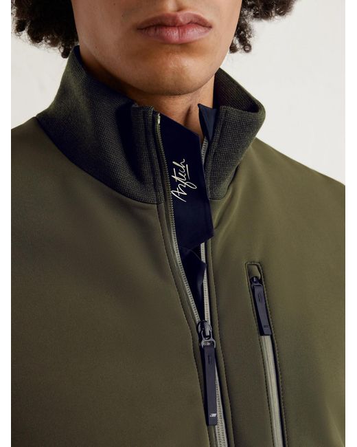 Aztech Mountain Green Evan Shell And Wool Down Jacket for men