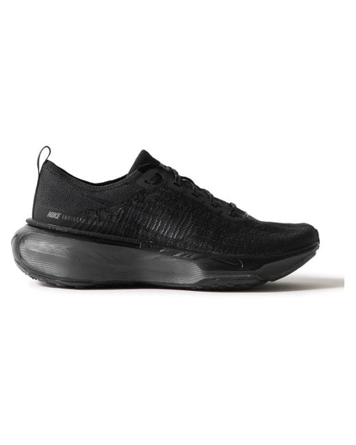 Nike Black Zoomx Invincible 3 Flyknit Running Sneakers for men