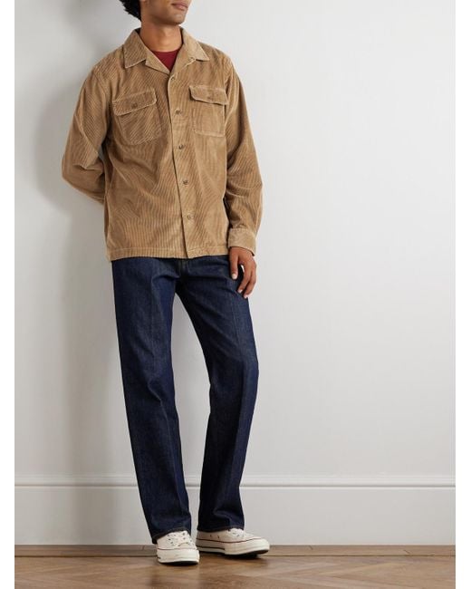 Polo Ralph Lauren Natural Convertible-collar Cotton-corduroy Overshirt for men