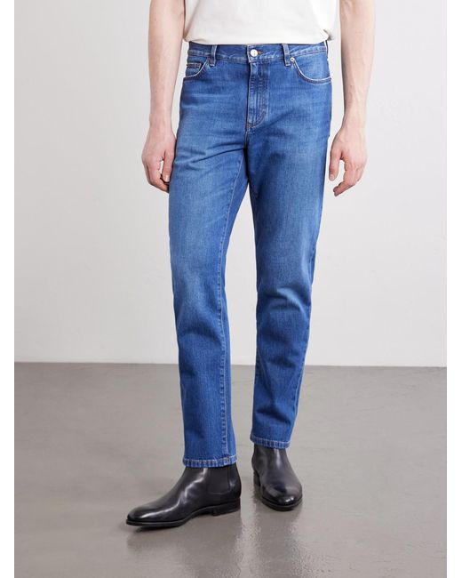 Zegna Blue Vintage House Straight-leg Jeans for men