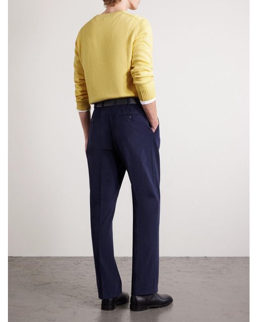 J. Mueser Yellow Wool Sweater for men