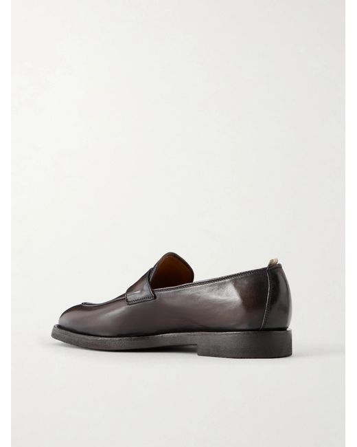 Officine Creative Brown Opera Flexi 101 Leather Loafers for men