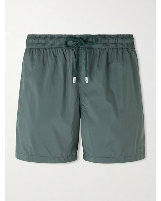 Fedeli Green Madeira Airstop Straight-Leg Mid-Length Swim Shorts for men