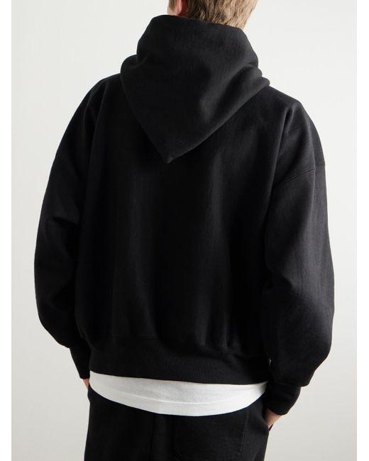 READYMADE Hoodie aus Jersey aus einer Baumwollmischung mit Logoprint in Black für Herren