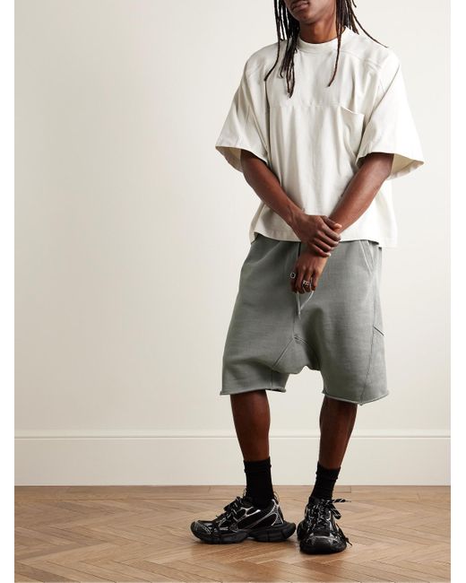 Entire studios Gray Organic Cotton-jersey Drawstring Shorts for men