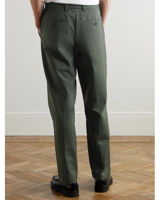 NN07 Green Paw 1089 Straight-Leg Cotton-Blend Twill Trousers for men