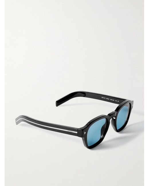 Prada Blue Round-Frame Acetate Sunglasses for men