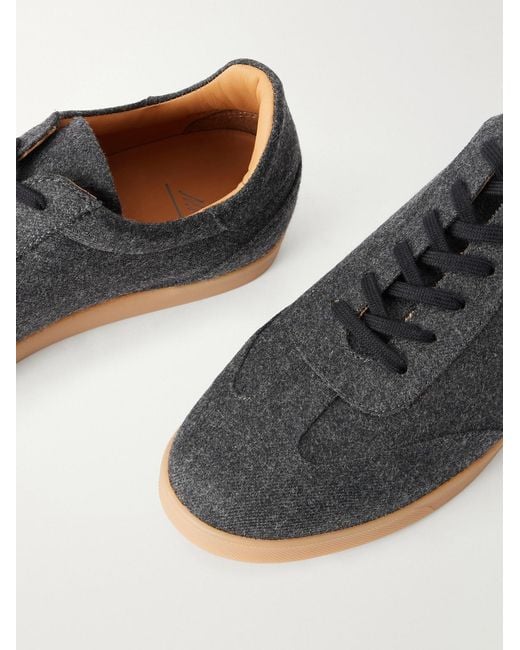 Mr P. Blue Wool Sneakers for men