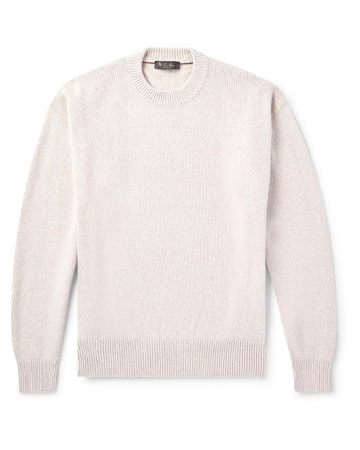 Loro Piana Natural Cotton And Cashmere-blend Sweater for men
