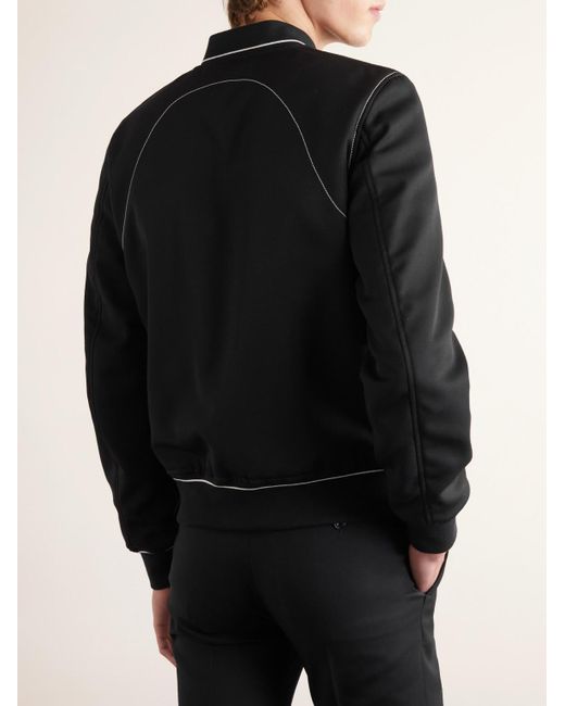 Alexander McQueen Black Reversible Colour-block Grain De Poudre Wool Jacket for men