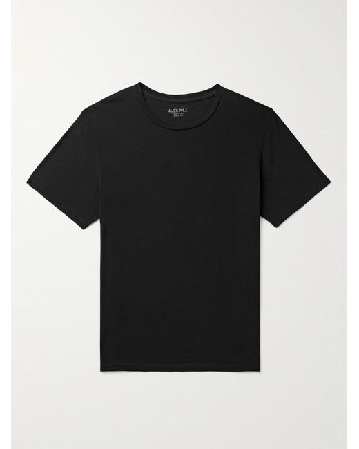 T-shirt in jersey di cotone Mercer di Alex Mill in Black da Uomo