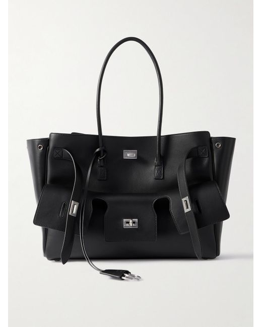 Balenciaga Black Bel Air M Leather Tote Bag for men