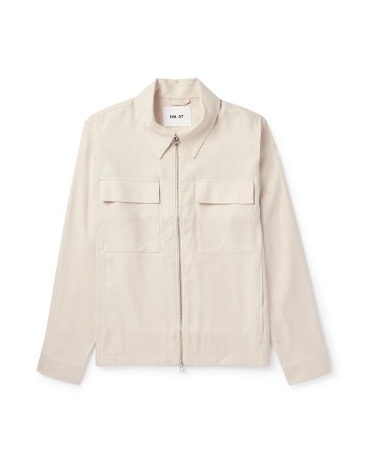 NN07 Natural Alban 1808 Lenzing Ecovero And Linen-Blend Jacket for men