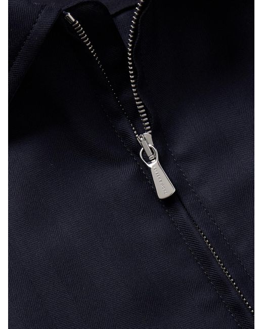 Thom Sweeney Bomberjacke aus Wolle in Blue für Herren