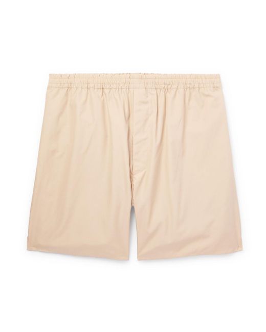 Auralee Natural Straight-leg Cotton-poplin Shorts for men