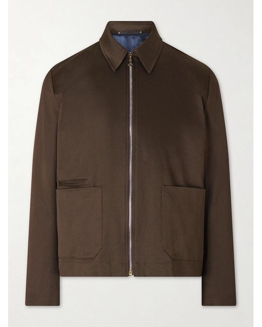 Paul Smith Brown Cotton-blend Twill Jacket for men