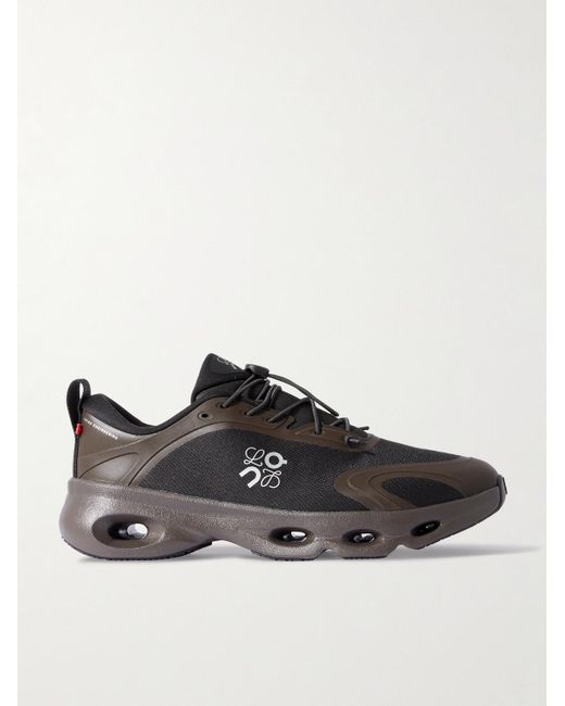 Loewe Black On 8 Cloudsolo Rubber-Trimmed Mesh Sneakers for men