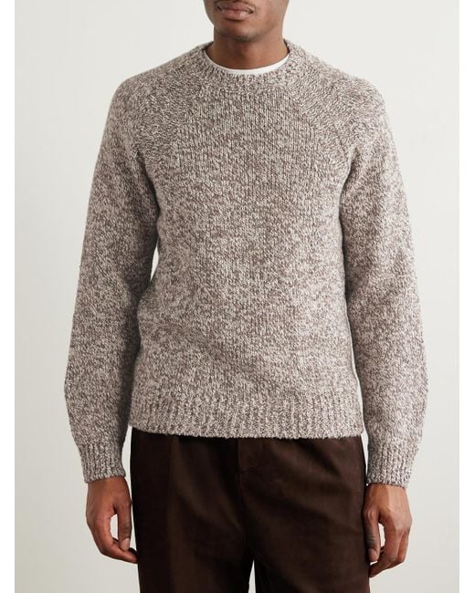 Zegna Gray Cotton Sweater for men