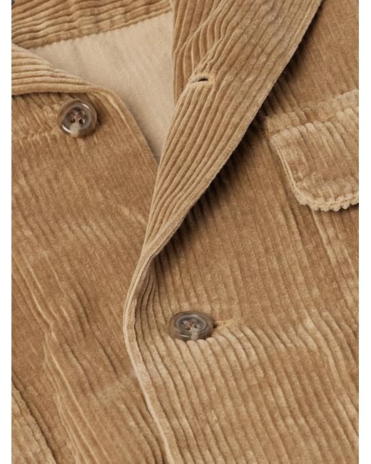 Polo Ralph Lauren Natural Convertible-collar Cotton-corduroy Overshirt for men