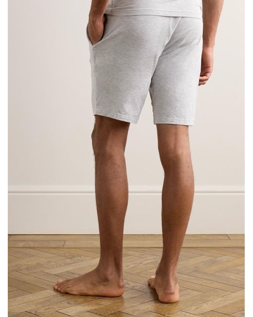 Calvin Klein White Wide-leg Stretch-modal Jersey Pyjama Shorts for men
