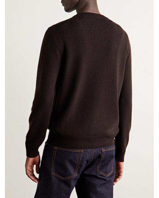 Slowear Blue Incotex Zanone Virgin Wool And Cashmere-blend Sweater for men