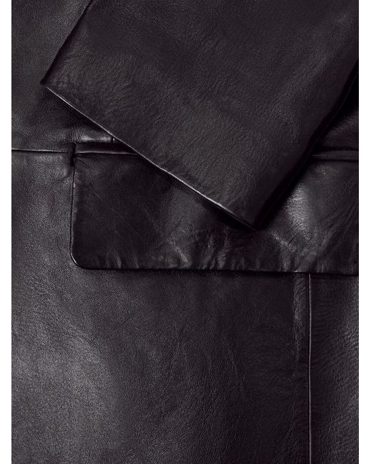 Acne Black Leather Jacket for men
