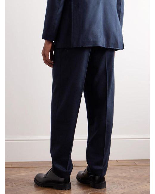 Sunspel Casely-Hayford Gerade geschnittene Anzughose aus Wolle in Blue für Herren