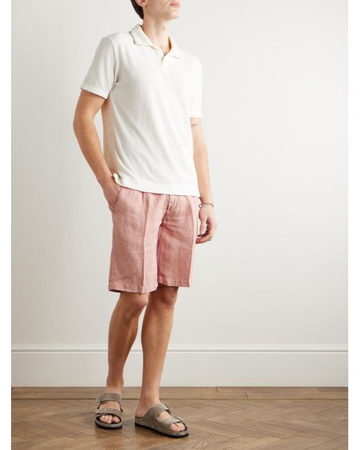 Massimo Alba Aruba Polohemd aus Frottee in White für Herren