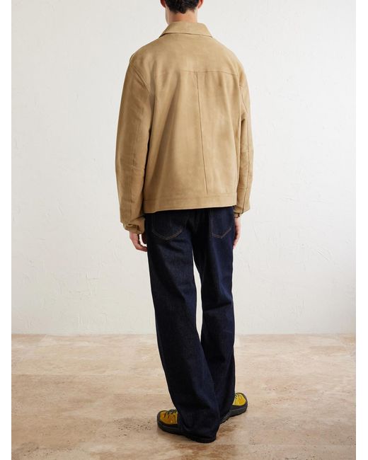 Polo Ralph Lauren Natural Panelled Suede Jacket for men