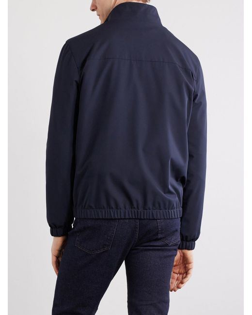 Thom Sweeney Blue Shell Bomber Jacket for men