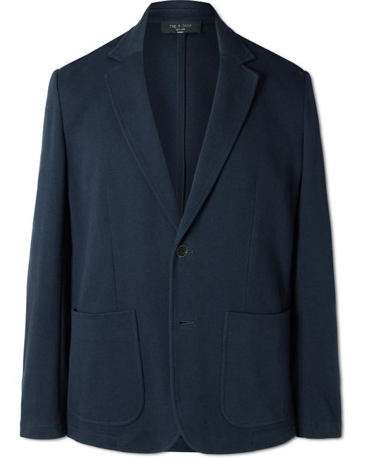 Rag & Bone Blue Butler Cotton-blend Piqué Blazer for men