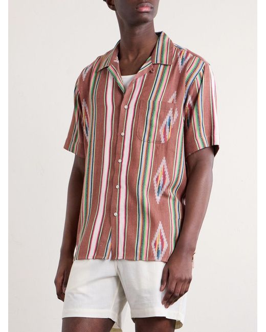 Lamar Cotton Shirt di Kardo in Red da Uomo