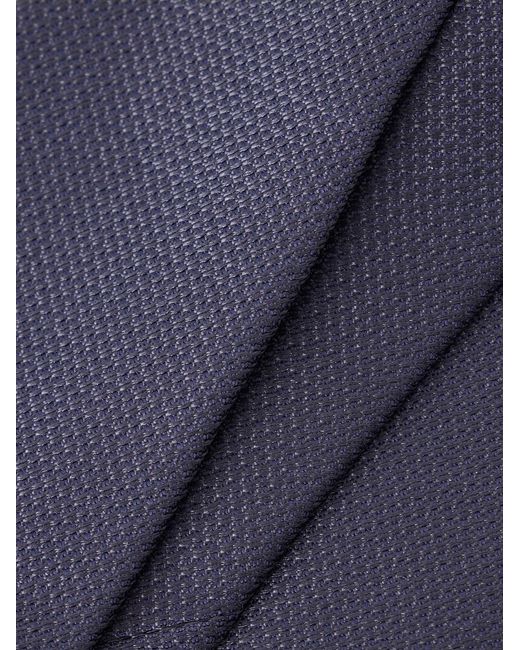 De Petrillo Blue 8Cm Silk-Jacquard Tie for men