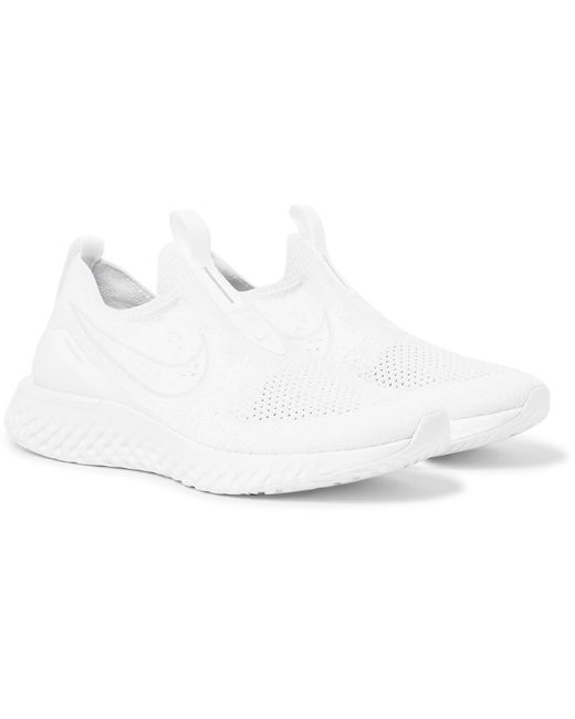 Nike Epic Phantom React Flyknit Running Sneakers in White for Men Lyst Australia