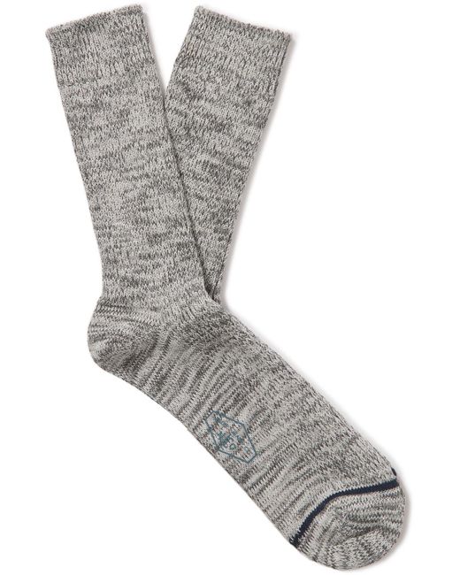 Nudie Jeans Gray Knitted Socks for men