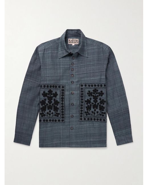 Camicia di Kartik Research in Blue da Uomo