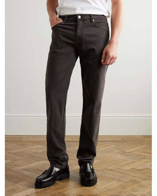FRAME Gray L'homme Slim-fit Stretch Lyocell-blend Trousers for men