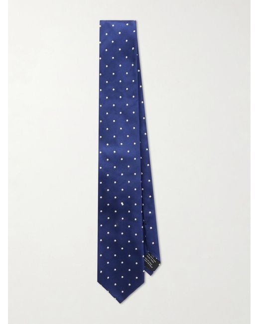 Tom Ford Blue 8Cm Polka Dot Silk Tie for men