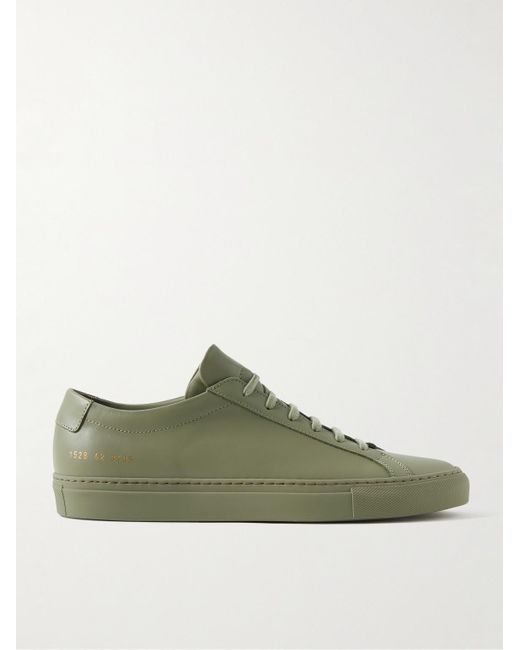 Common Projects Green Original Achilles Leather Sneakers for men