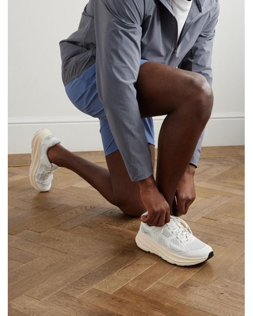 Hoka One One Clifton One9 Sneakers aus Mesh mit Gummibesatz in White für Herren
