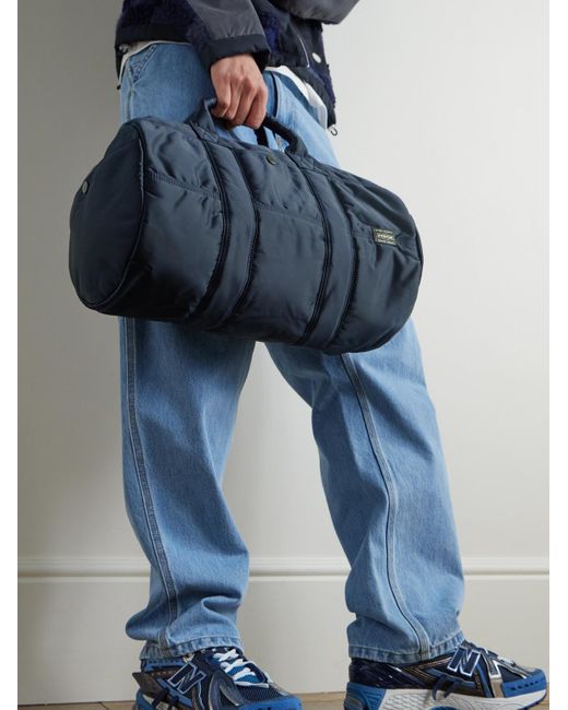 Porter-Yoshida and Co Blue Tanker Drum Nylon-twill Weekend Bag for men