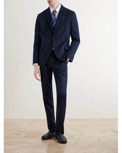Slowear Blue Woven Suit Jacket for men