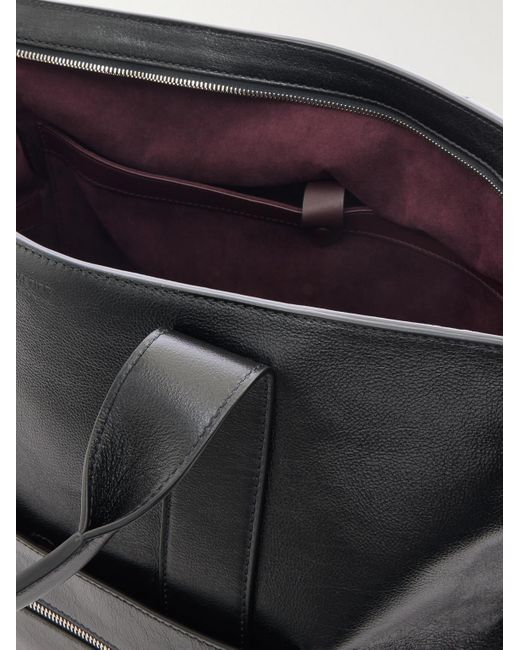 Racer Full-Grain Leather Tote Bag di Metier in Black da Uomo