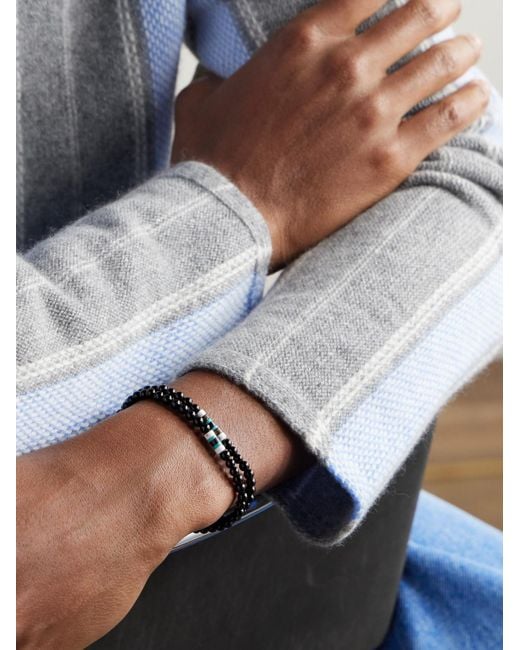 Bracciale Multigiro di Mikia in Black da Uomo