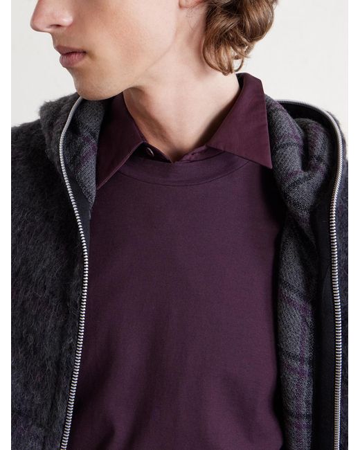 Our Legacy Purple Box Cotton-Jersey T-Shirt for men