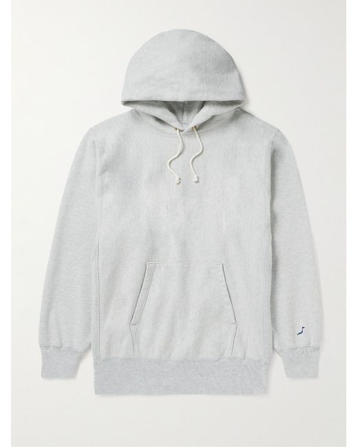 Orslow Gray Cotton-jersey Hoodie for men