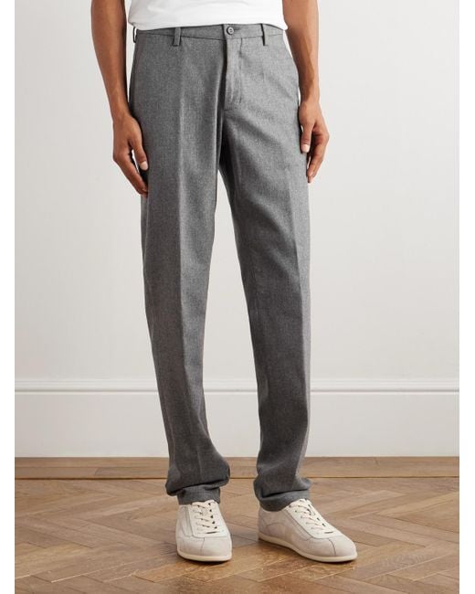 Eleventy Gerade geschnittene Hose aus einer Stretch-Woll-Kaschmirmischung in Gray für Herren